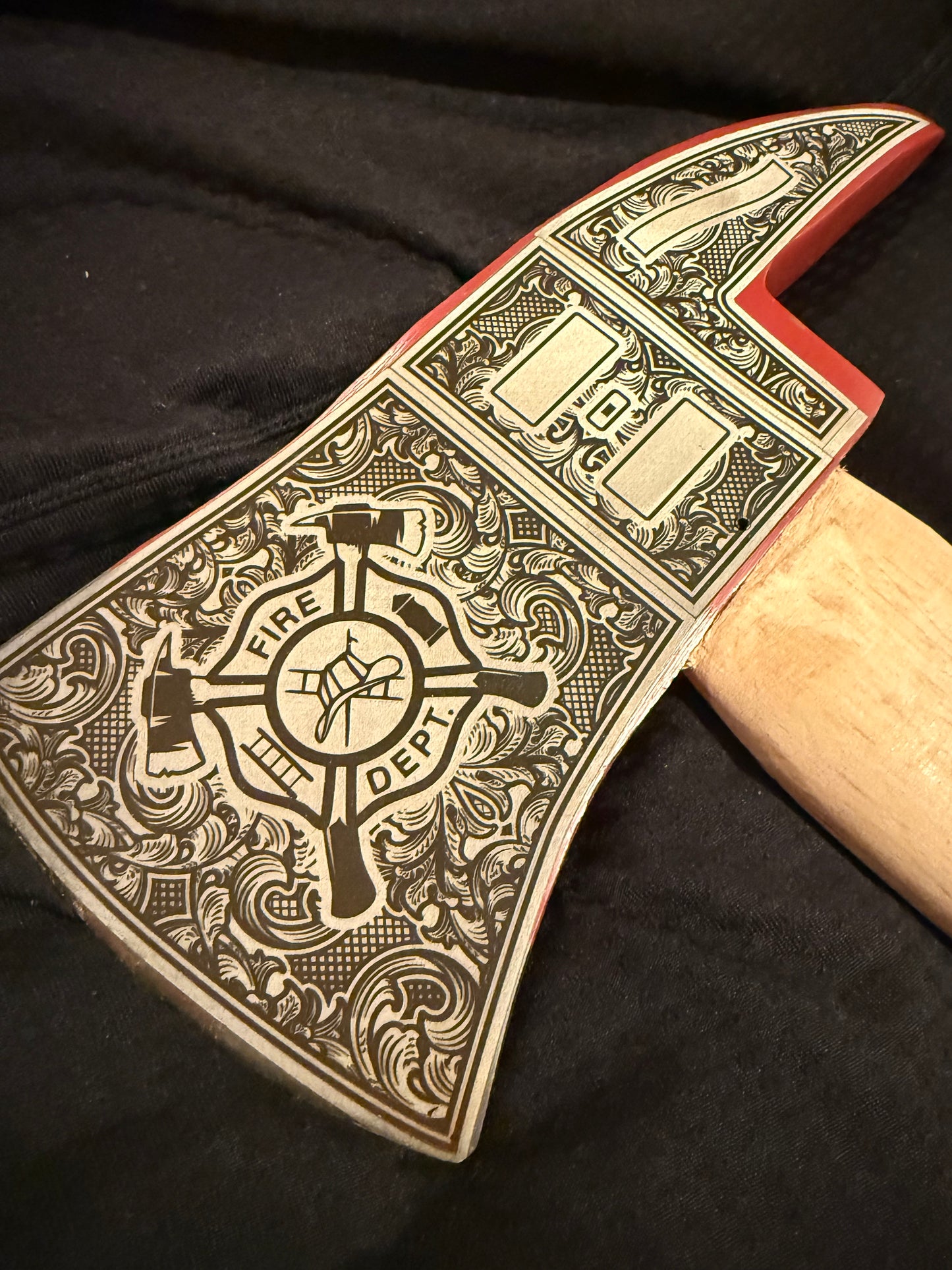 Engraved Fireman’s Axe – Blaze of Honor (Customizable)