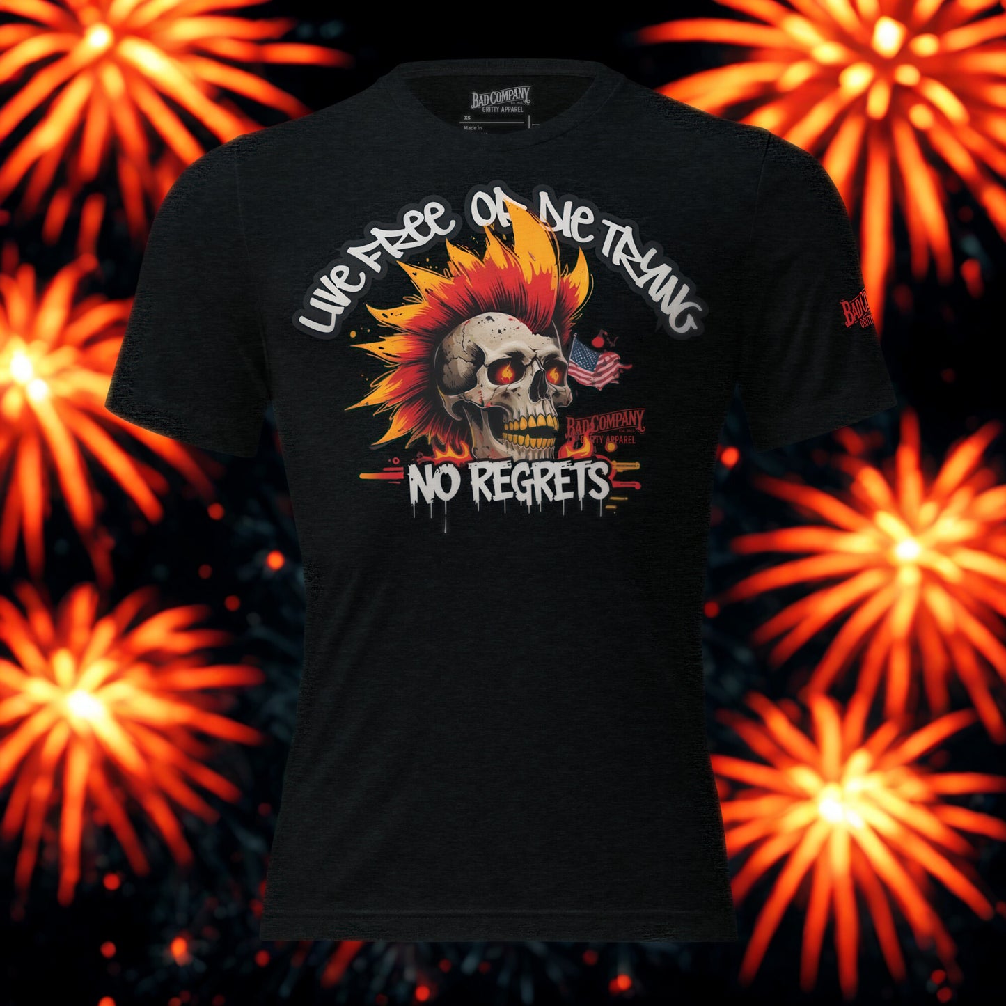 Live Free or Die Trying - Short sleeve t-shirt