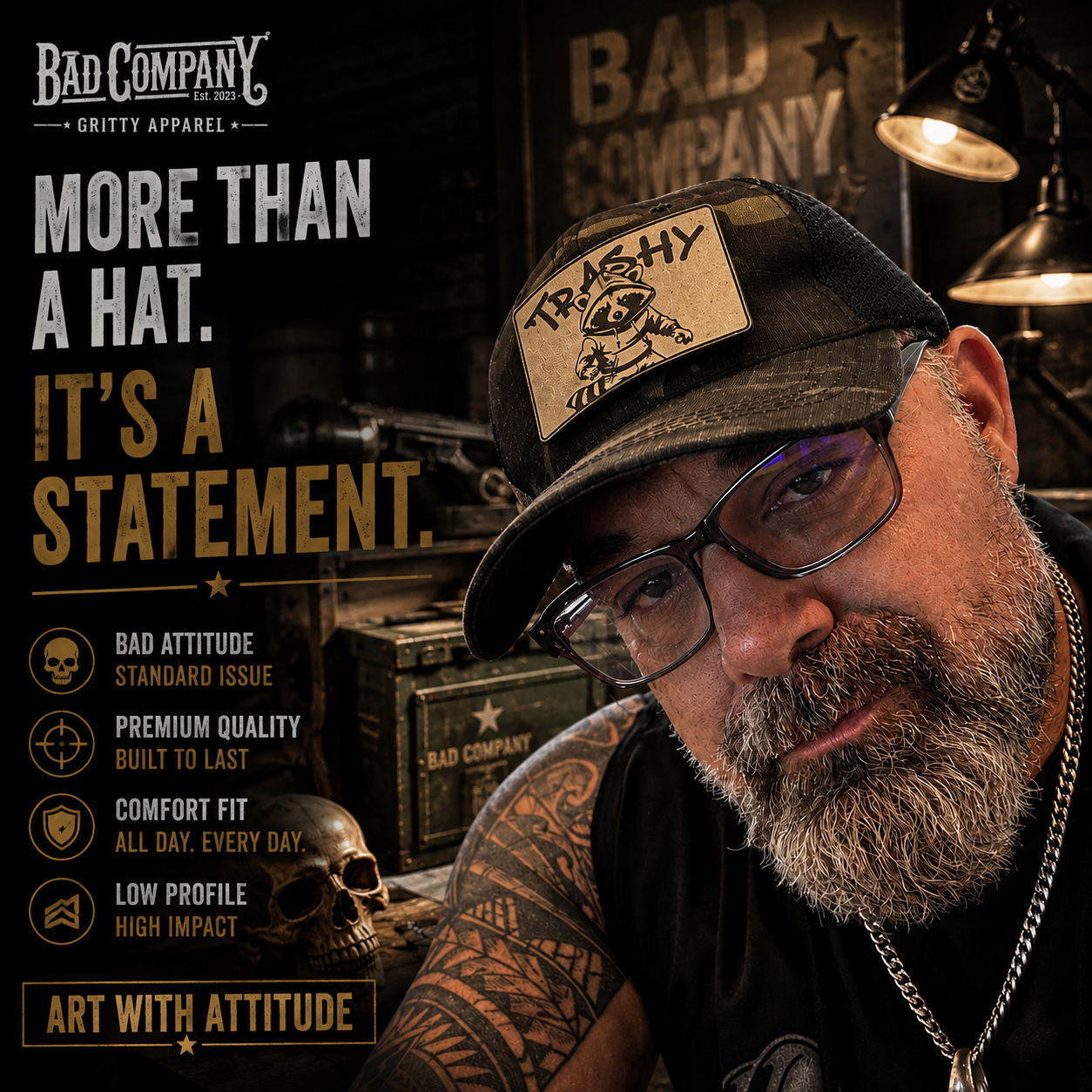 Bad Days Tactical Mesh Hat - Solid Colors
