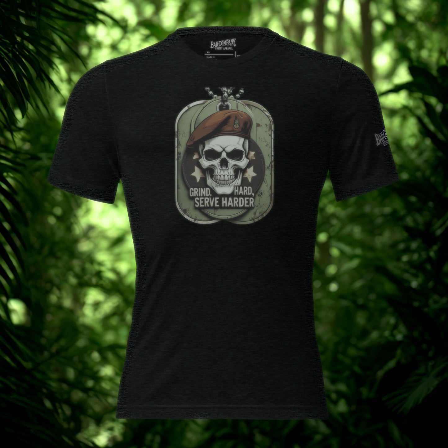 Grind Hard, Serve Harder - Short sleeve t-shirt