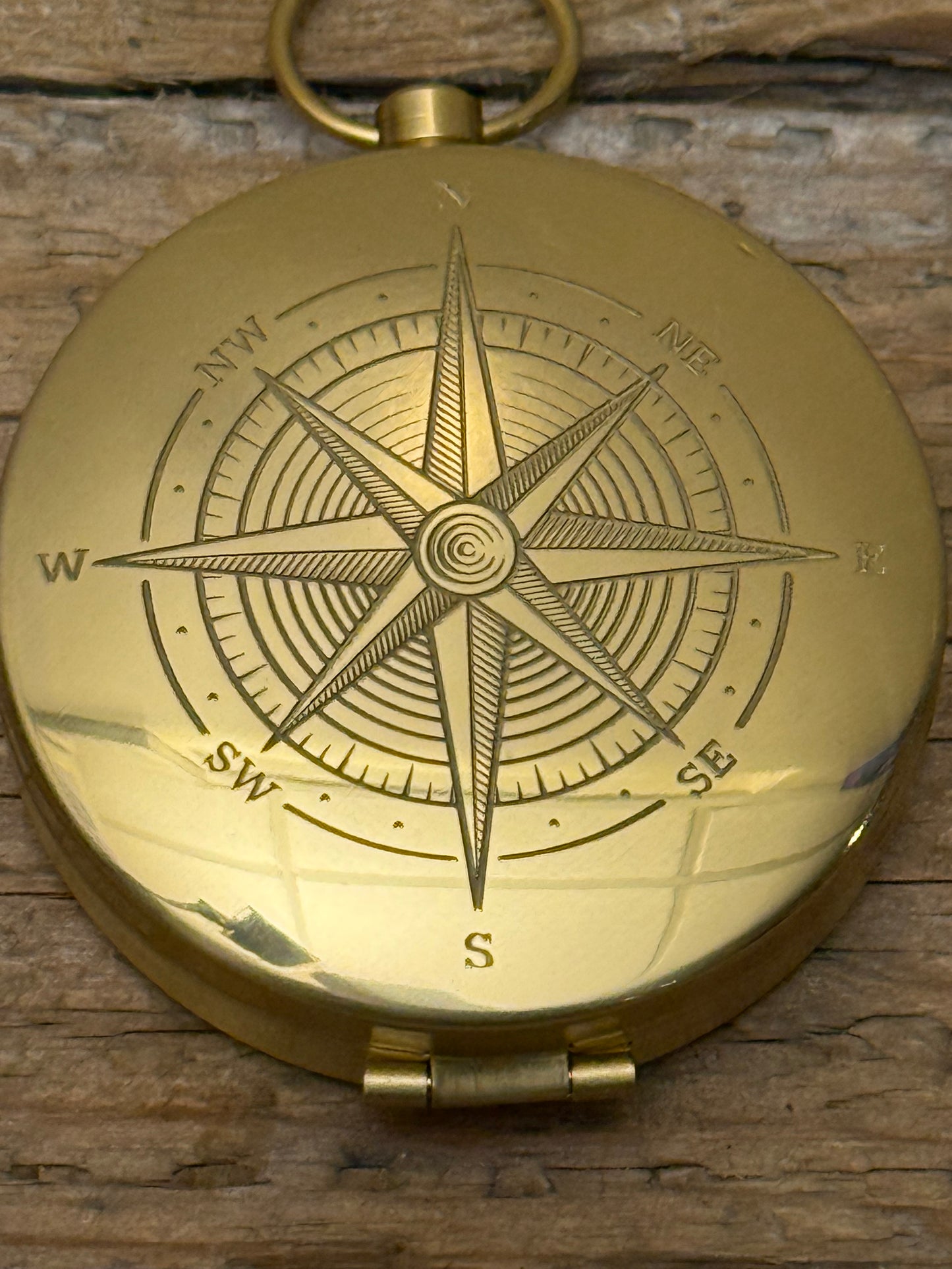 Custom Engraved Brass Compass – Navigate the Fight