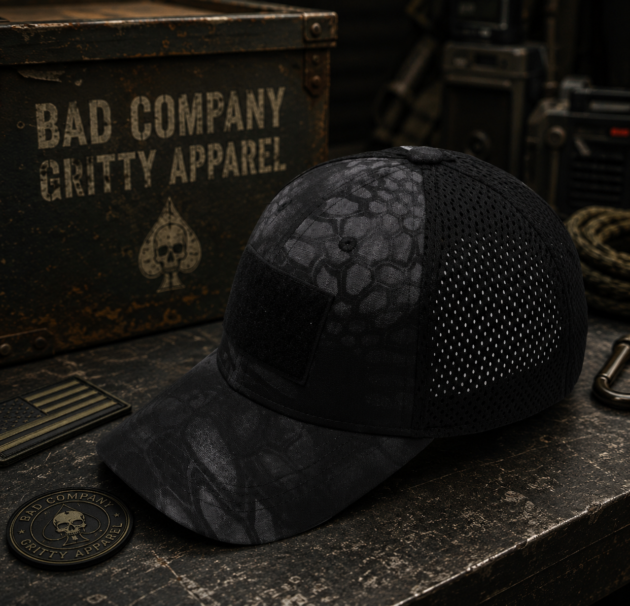 Bad Days Tactical Mesh Hat - Kryptek Camo