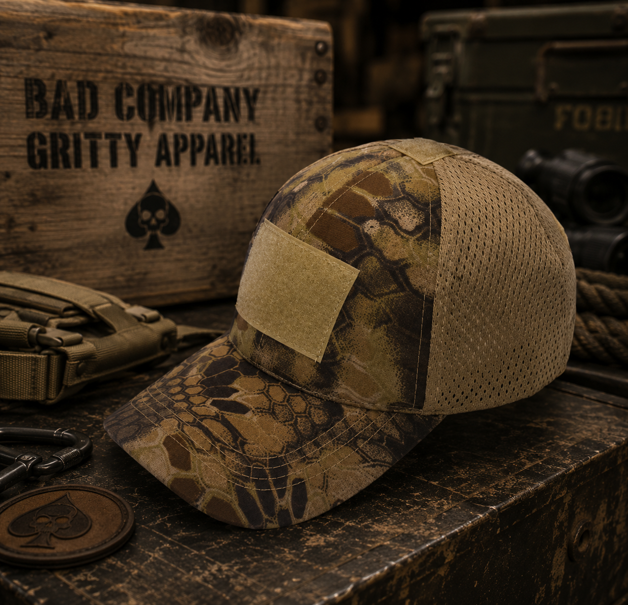 Bad Days Tactical Mesh Hat - Kryptek Camo