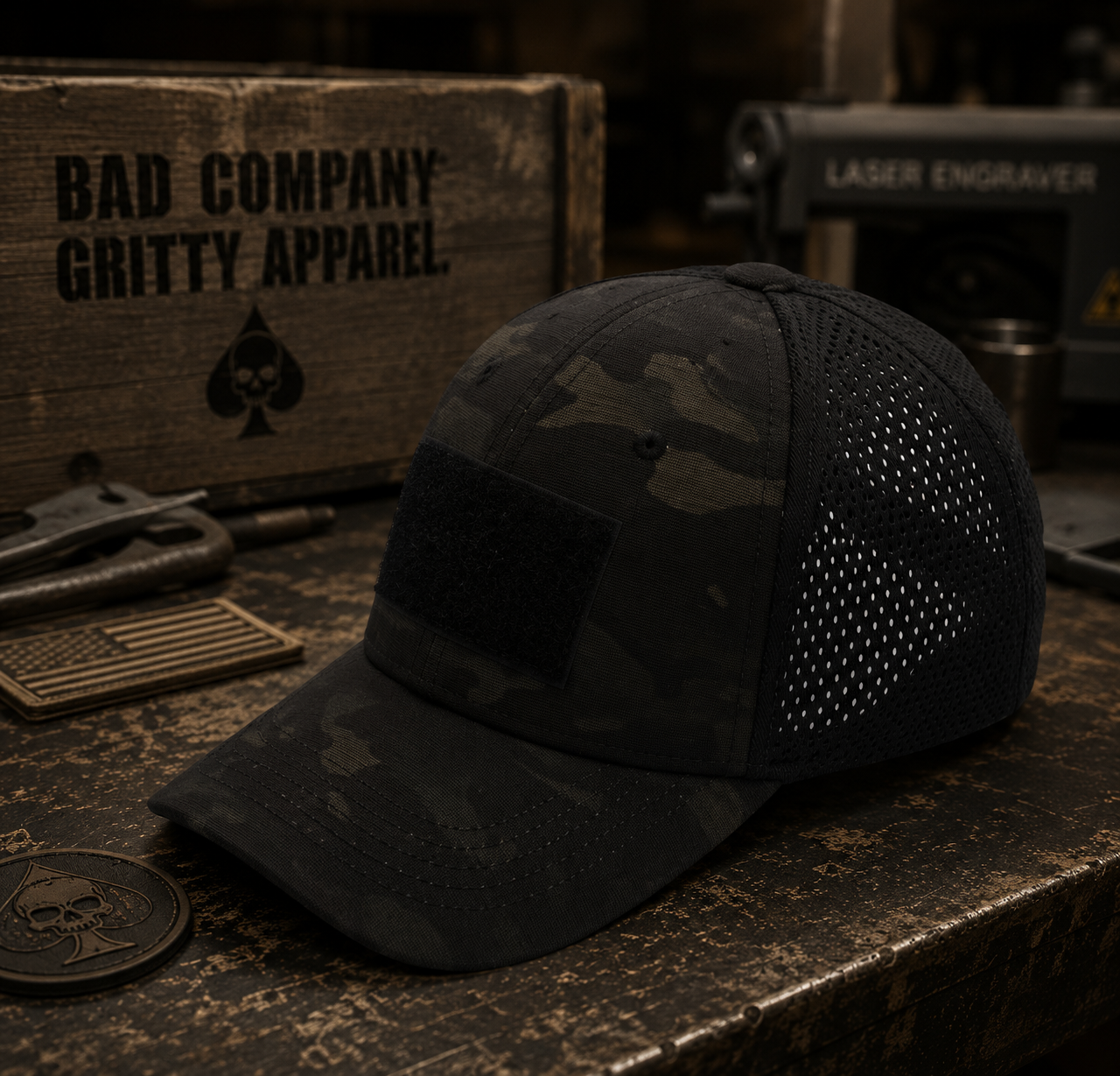 Bad Days Tactical Mesh Hat - Camo